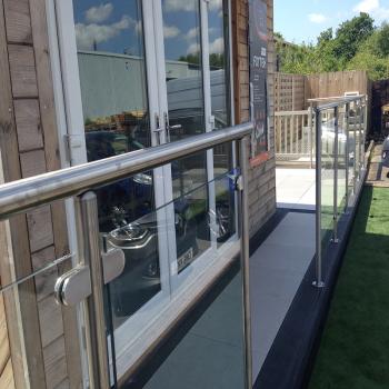 Stainless Decking Handrail Display Installed in Swansea Branch image
