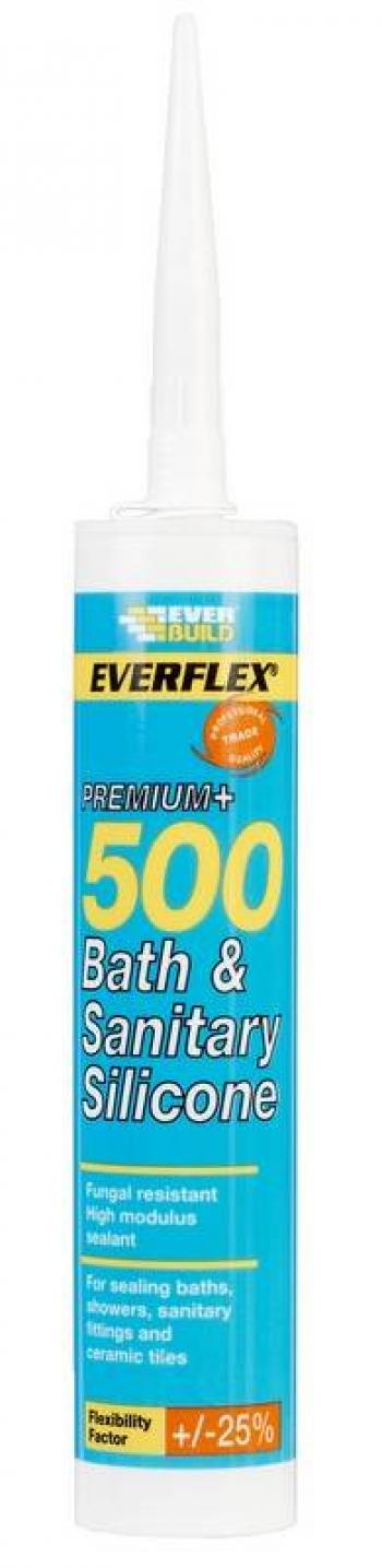 Image for Everbuild Silicon - Sanitary Clear 500 ( 500TR ).