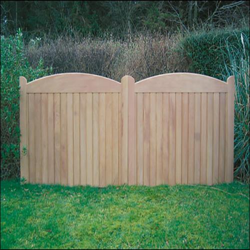 Image for Driveway Gate Cameo Softwood / Iroko