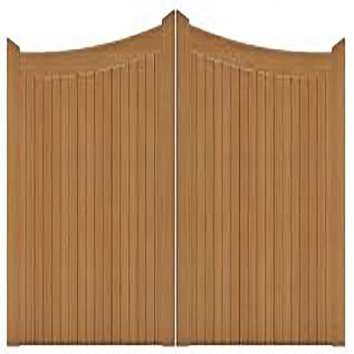 Image for Driveway Gate Cotswold Softwood / Iroko