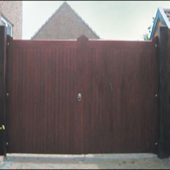 Image for Driveway Gate Manor Softwood / Iroko