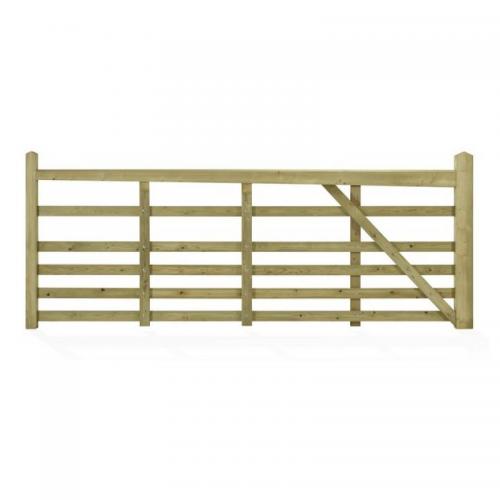 Image for Driveway Gate Windsor Softwood / Iroko