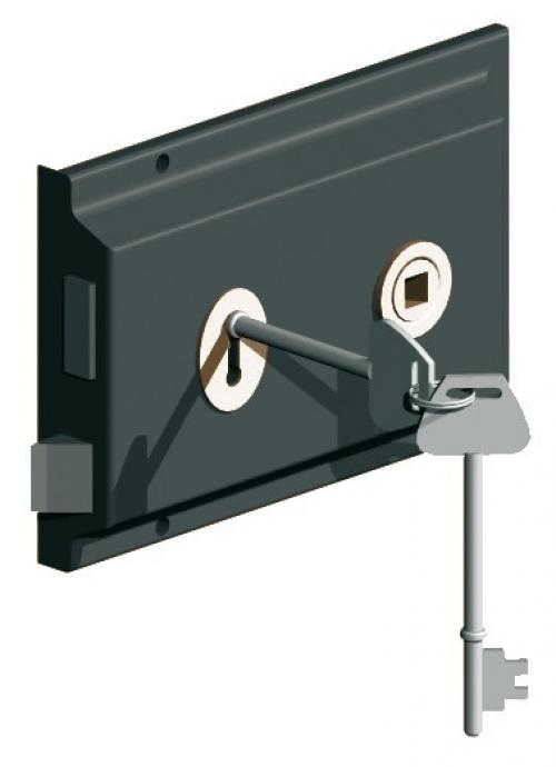 Image for Rim Lock Double Black