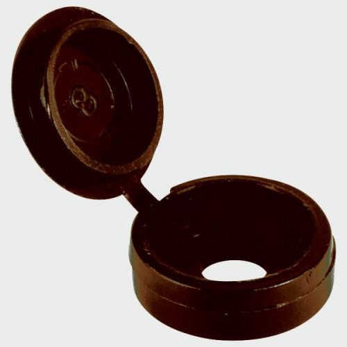 Image for Small Hinged Screw Cap - Brown ( 100pcs )