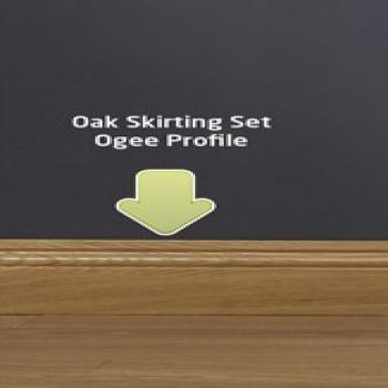 Image for PER PIECE Eng Oak Ogee Skirt 150mm x 3m