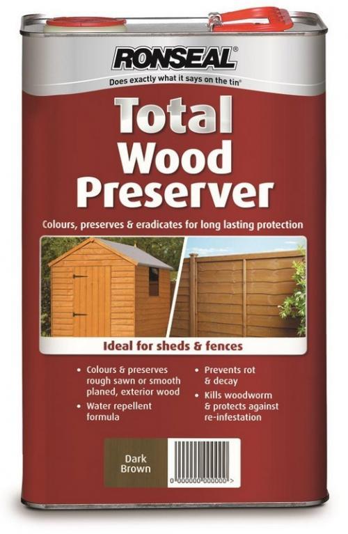 Image for Ronseal - Total Wood Preserver Brown - 5 Litre