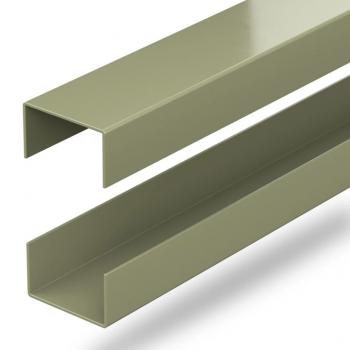 Image for Durapost 1.83m Cross-Rails for Urban Composite Panel Boards - Pack of 2 – Olive Grey